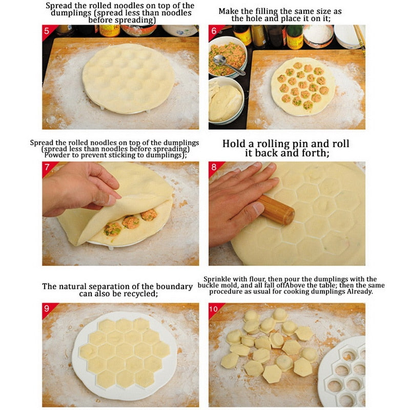 Dumpling Maker Kit with Dough Press Mould for Homemade Cooking – Luxicro