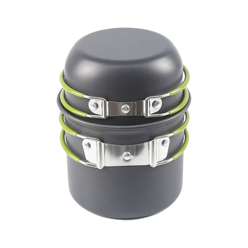 Compact Travel Camp Kitchen Cookware Set - Luxicro