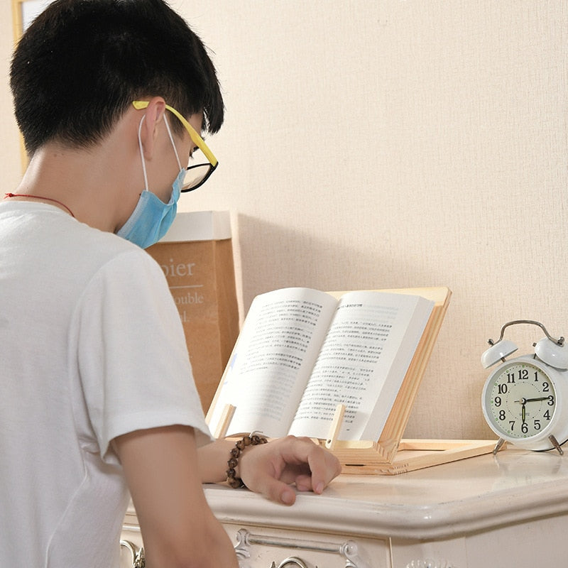 Natural Wood Tablet Stand