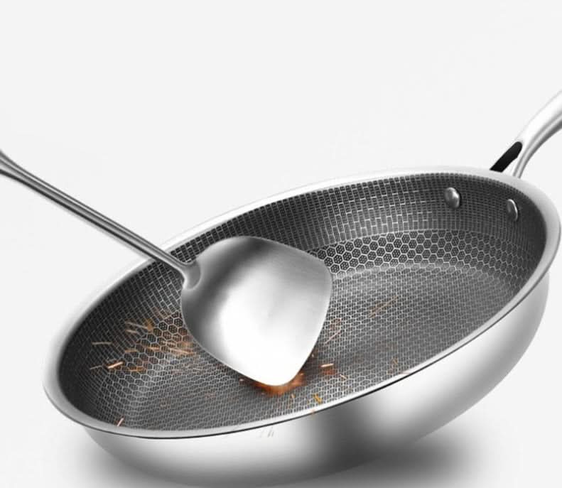 Large Heavy Duty Nonstick Stainless Steel Skillet