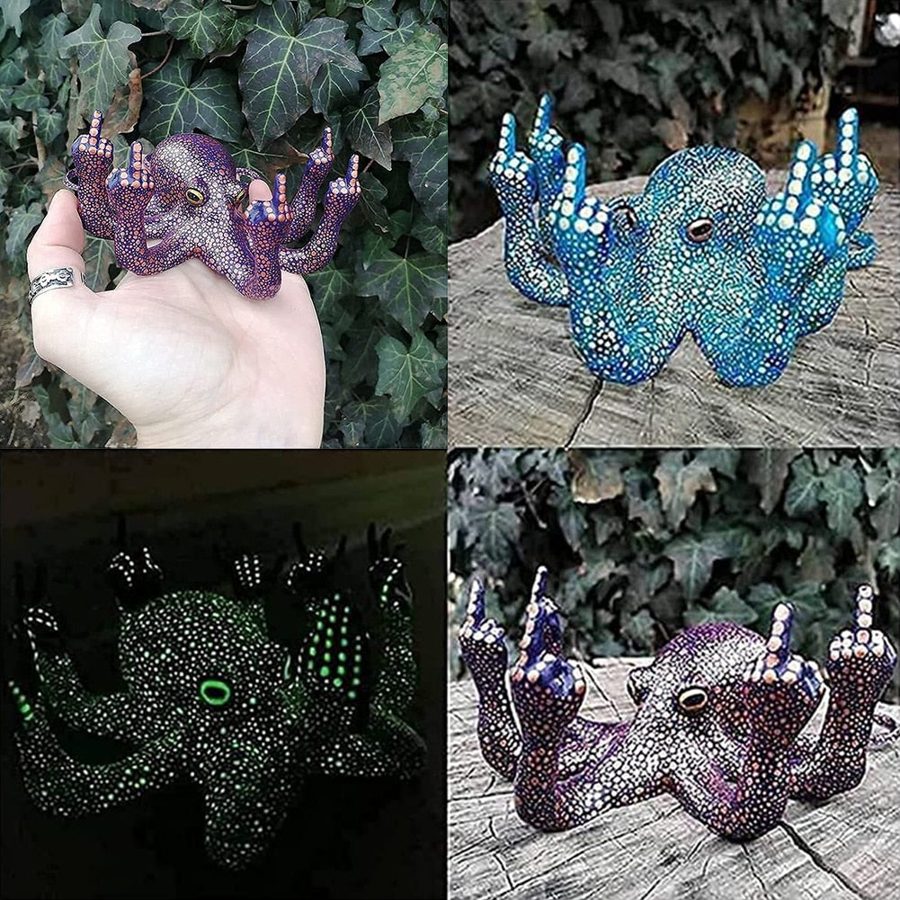 Vibrant LED Octopus Room Decoration