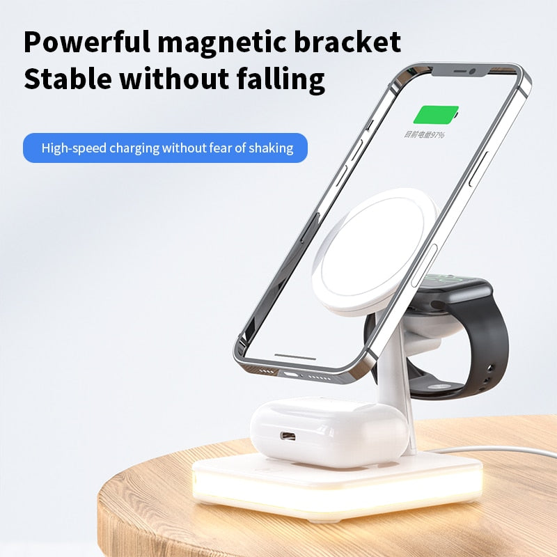 Compact Wireless Charging Table Lamp