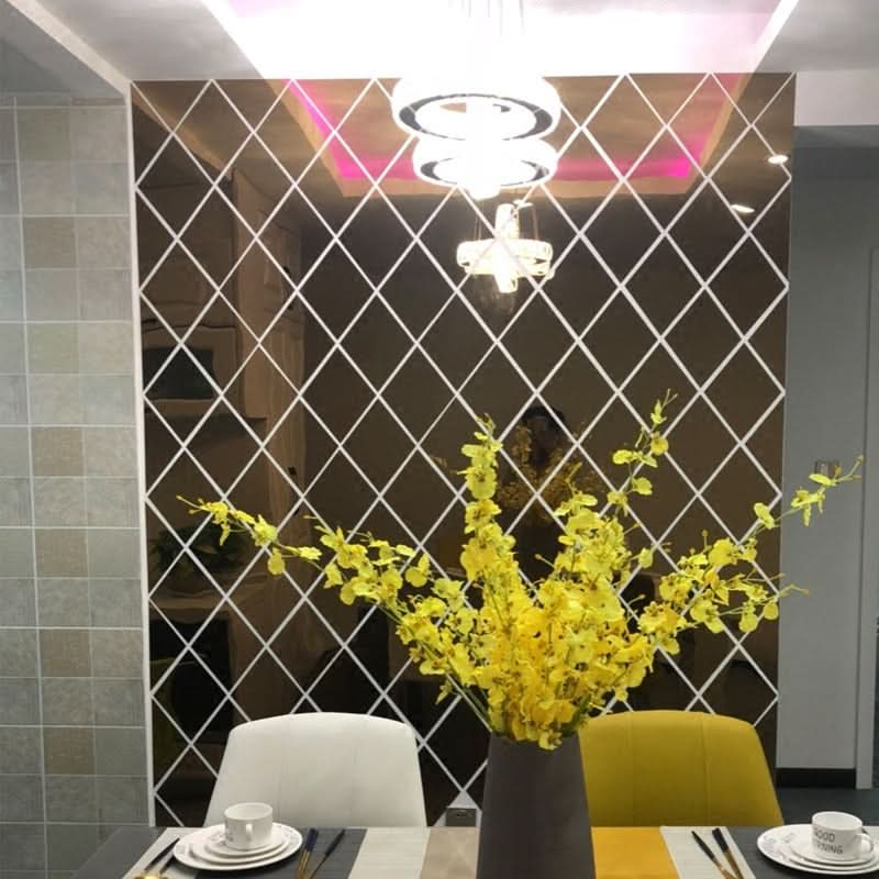 Modern Geometric Triangle Wall Mirror