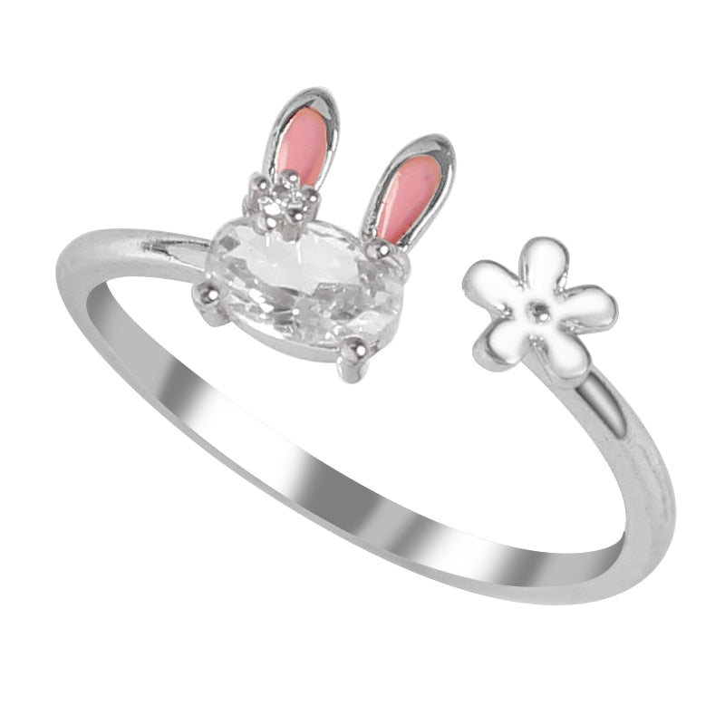 Shiny Adorable Rabbit Ring