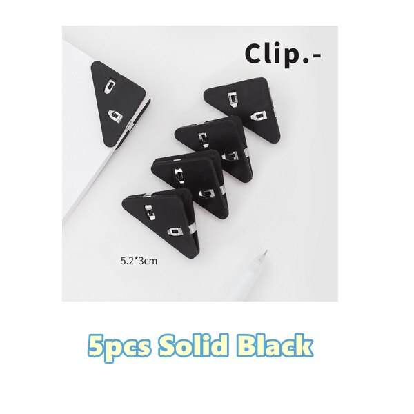 Vibrant Desk Paper Triangle Clip Organizer