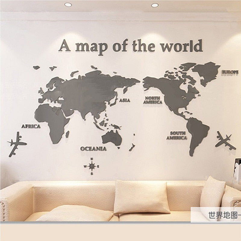Big World Wall Map Sticker