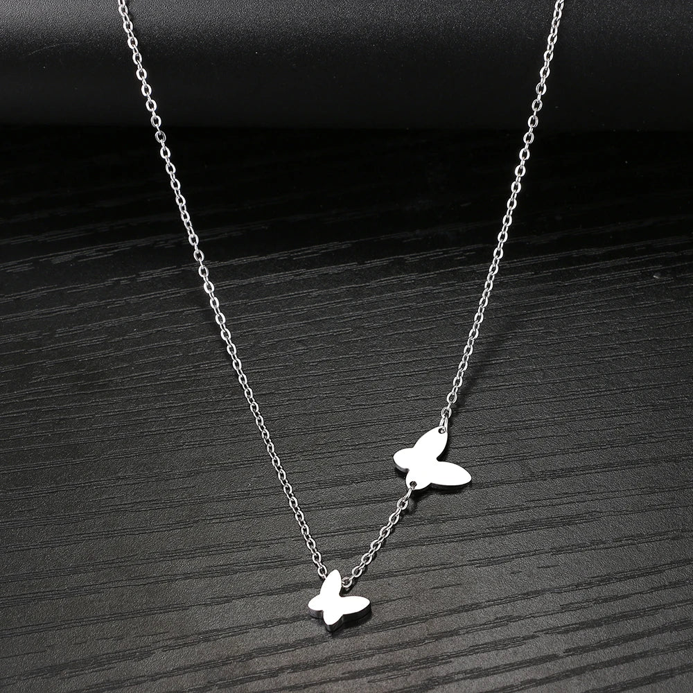 Dainty Butterfly Charm Necklace