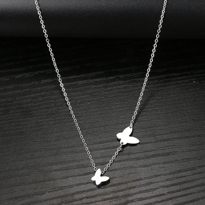 Dainty Flying Butterfly Chain Necklace