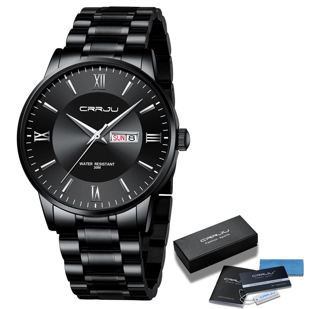 Stylish Mens Water Resistant Stainless Steel Watch