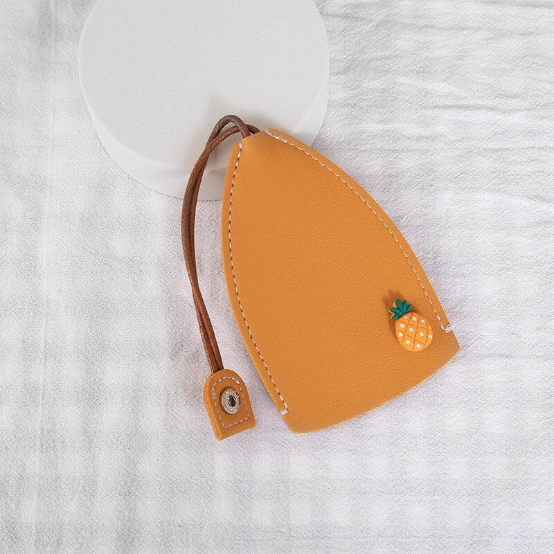 Vibrant Fruit Phone Keychain Pouch