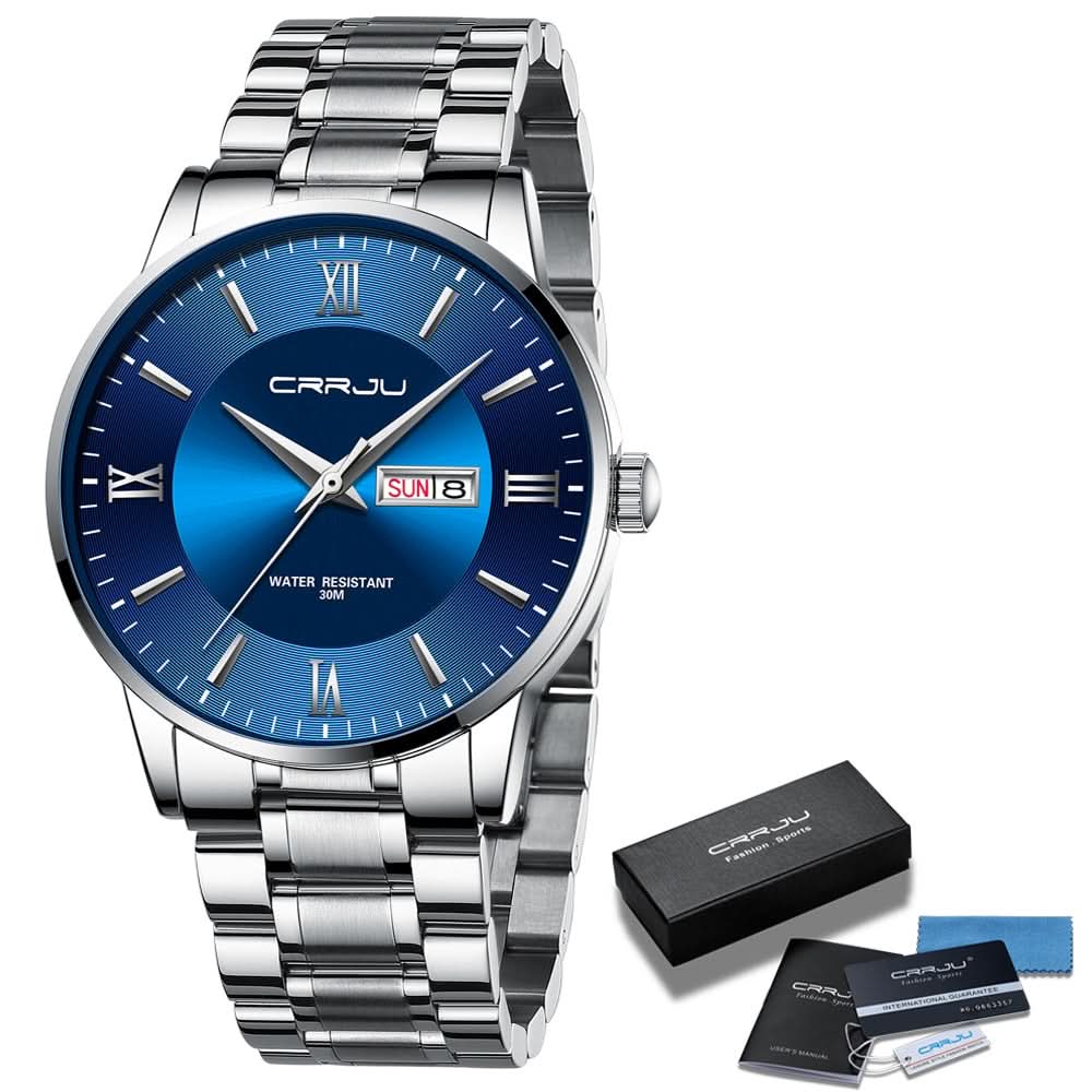Stylish Mens Water Resistant Stainless Steel Watch