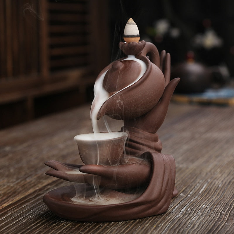 Calming Aromatic Incense Tea Light Holder