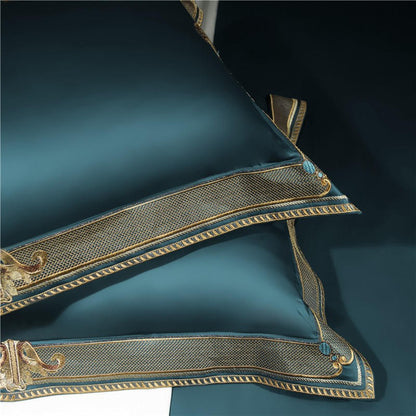 Luxury Embroidered Egyptian Cotton Bedding Set