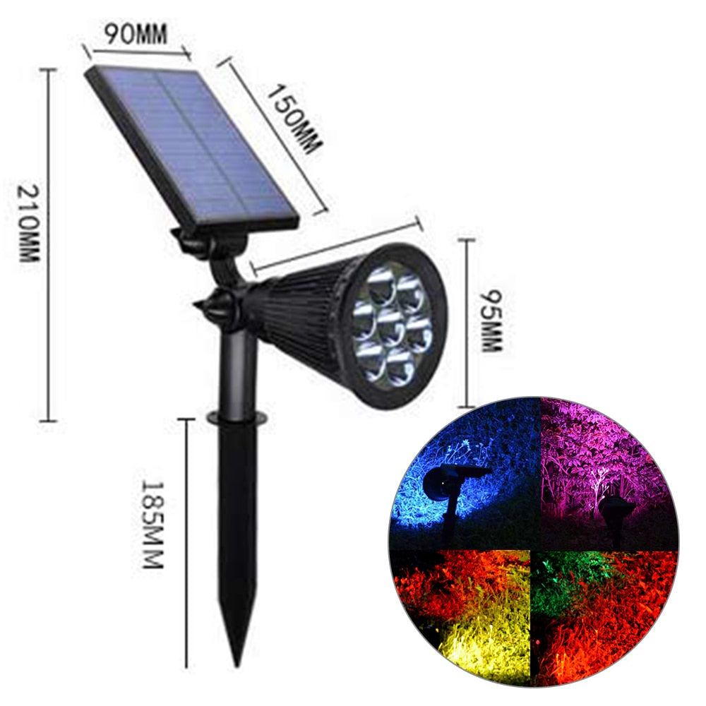 Bright LED Garden Spotlight with Color Change - Luxicro