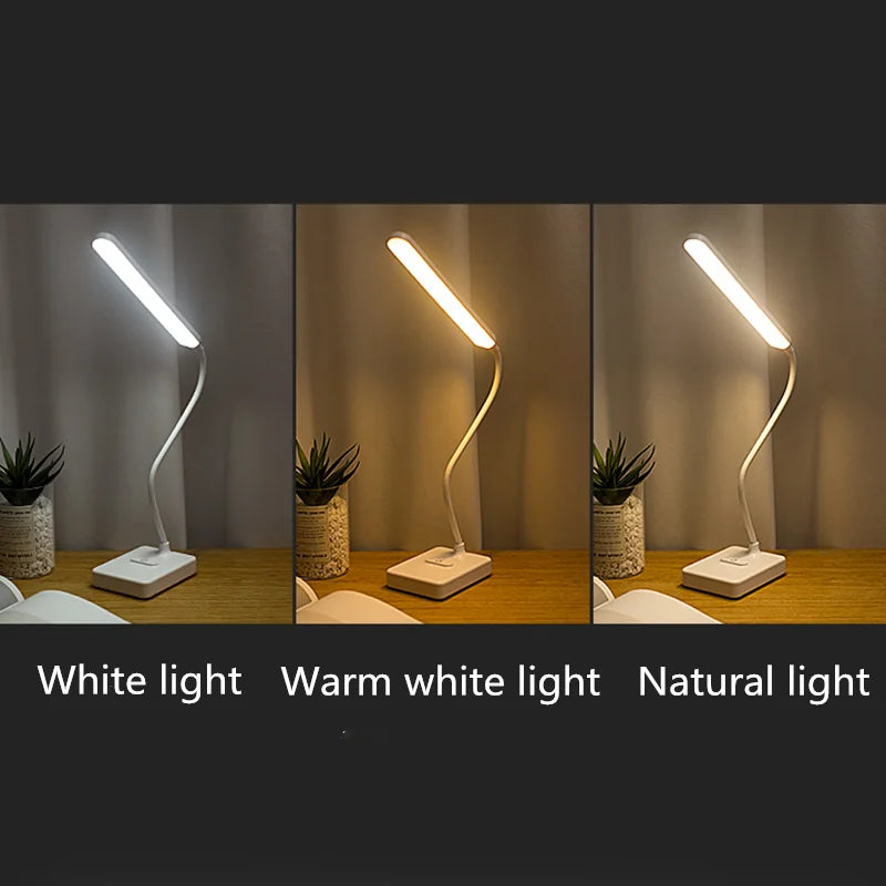 Bright Dimmable LED Desk Lamp with USB Charger