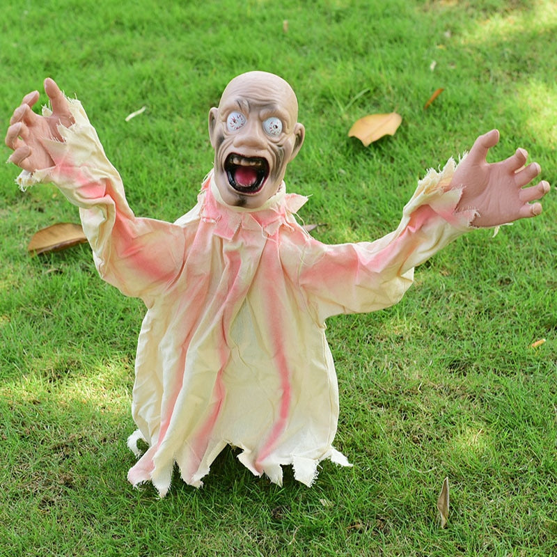 Scary Animated Zombie Lawn Halloween Decoration