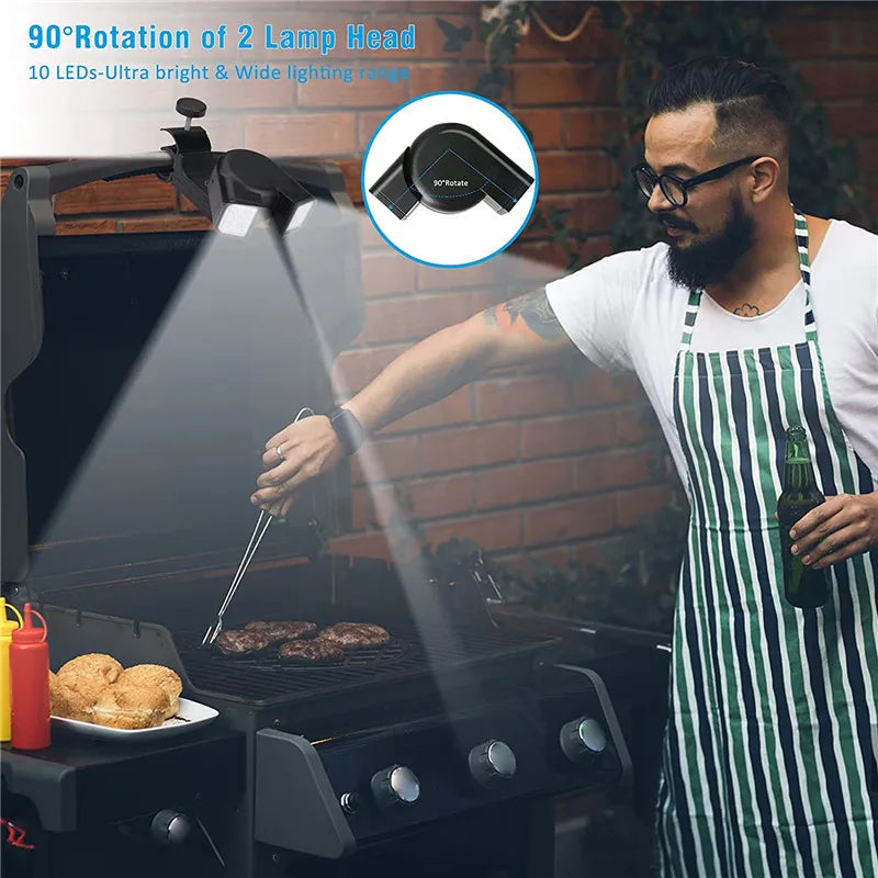 Bright LED Grill Light | 360° Adjustable | Heatproof