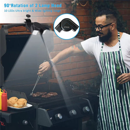 Bright LED Grill Light | 360° Adjustable | Heatproof