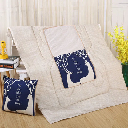 Cozy Plush Reversible Blanket Set