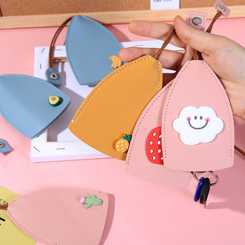 Vibrant Fruit Phone Keychain Pouch