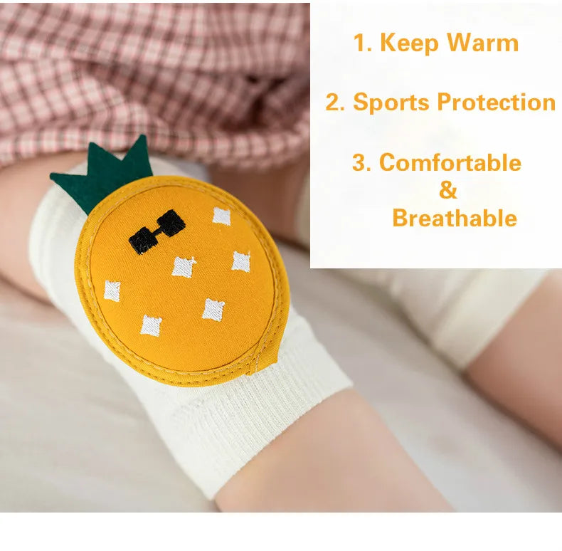 Cute Baby Knee Pads for Crawling with Grip Protection