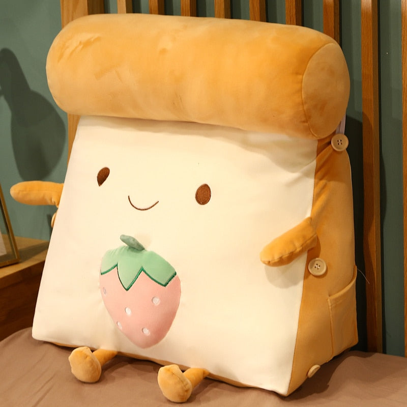 Cozy Delicious Toast Print Throw Pillow - Luxicro