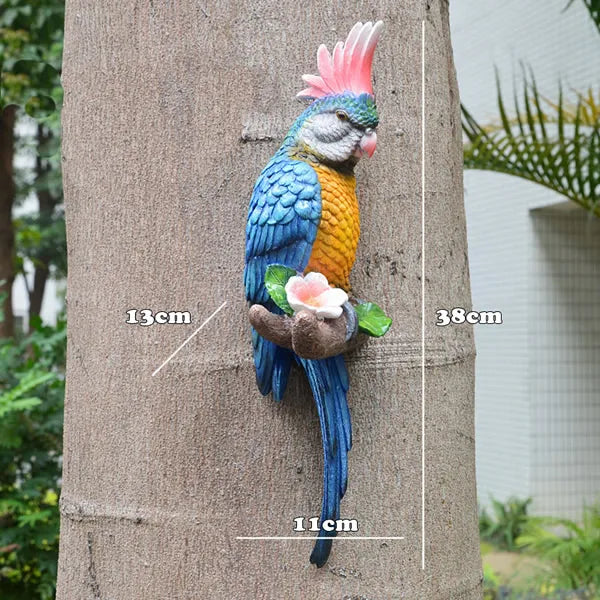Vibrant Tree Bird Canvas Decoration