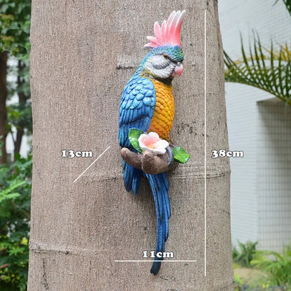 Vibrant Tree Bird Canvas Decoration