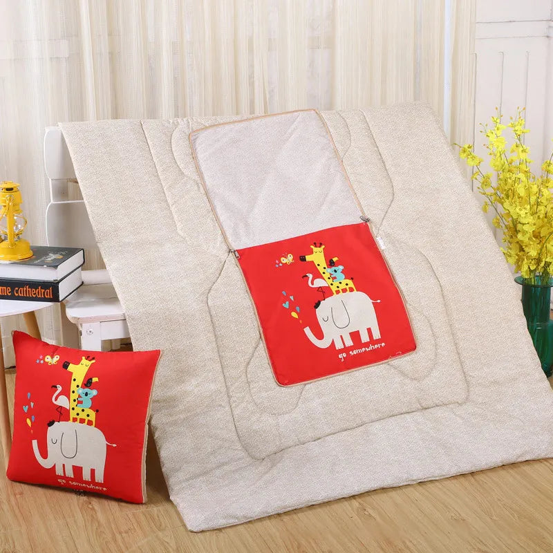 Cozy Plush Reversible Blanket Set