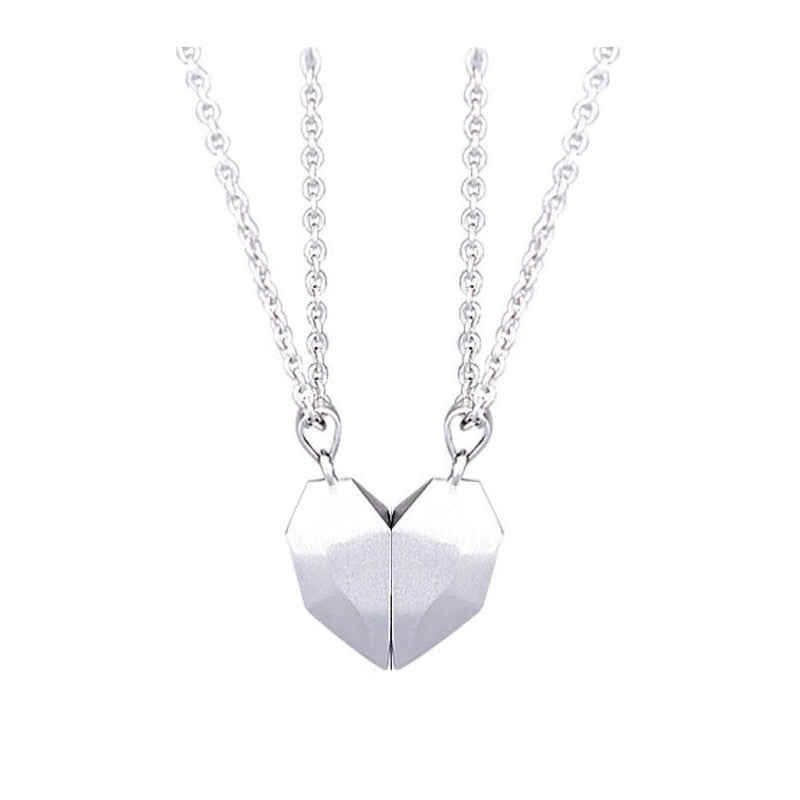 Lovely Couple Heart Pendant Necklace Set - Luxicro