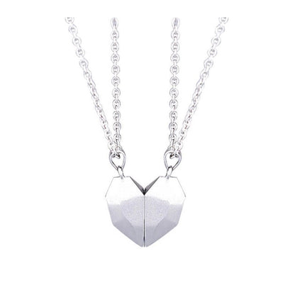 Lovely Couple Heart Pendant Necklace Set - Luxicro