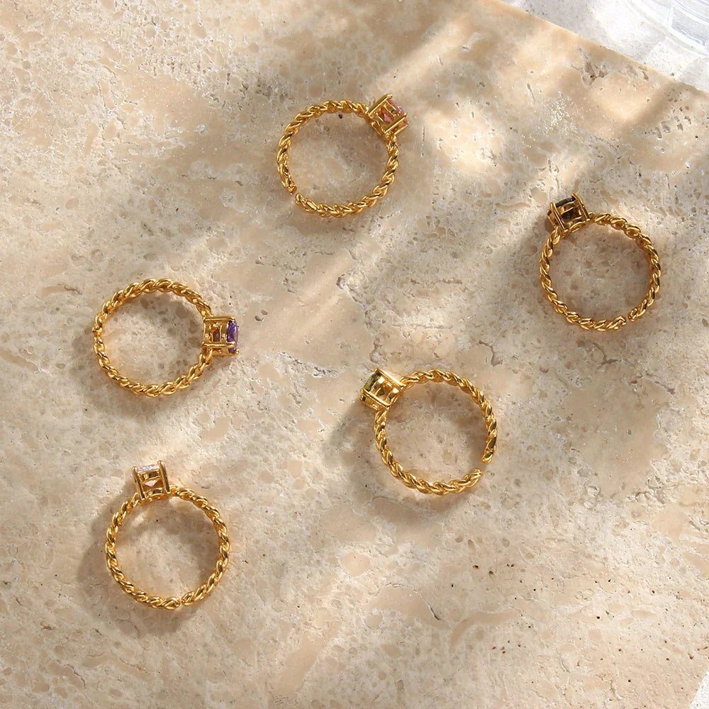 Luxury Diamond Braided Wedding Ring