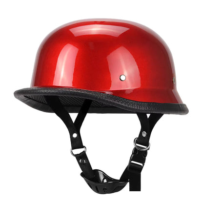 Lightweight Bike Open Face Helmet with Chin Strap - Luxicro