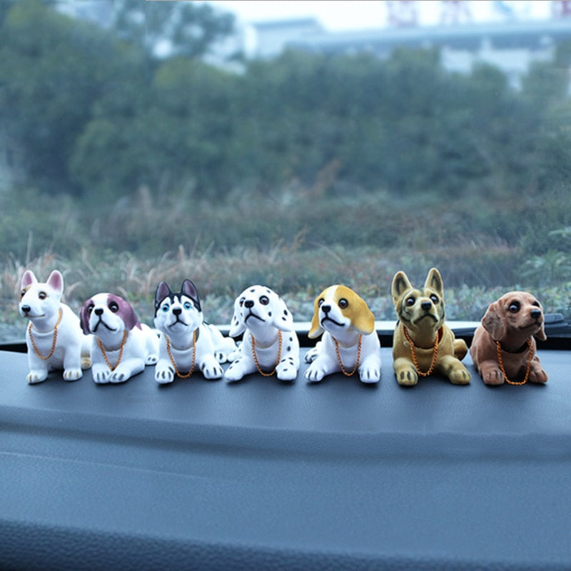 Fun Car Dog Bobble Head Decoration