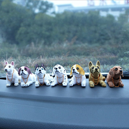 Fun Car Dog Bobble Head Decoration