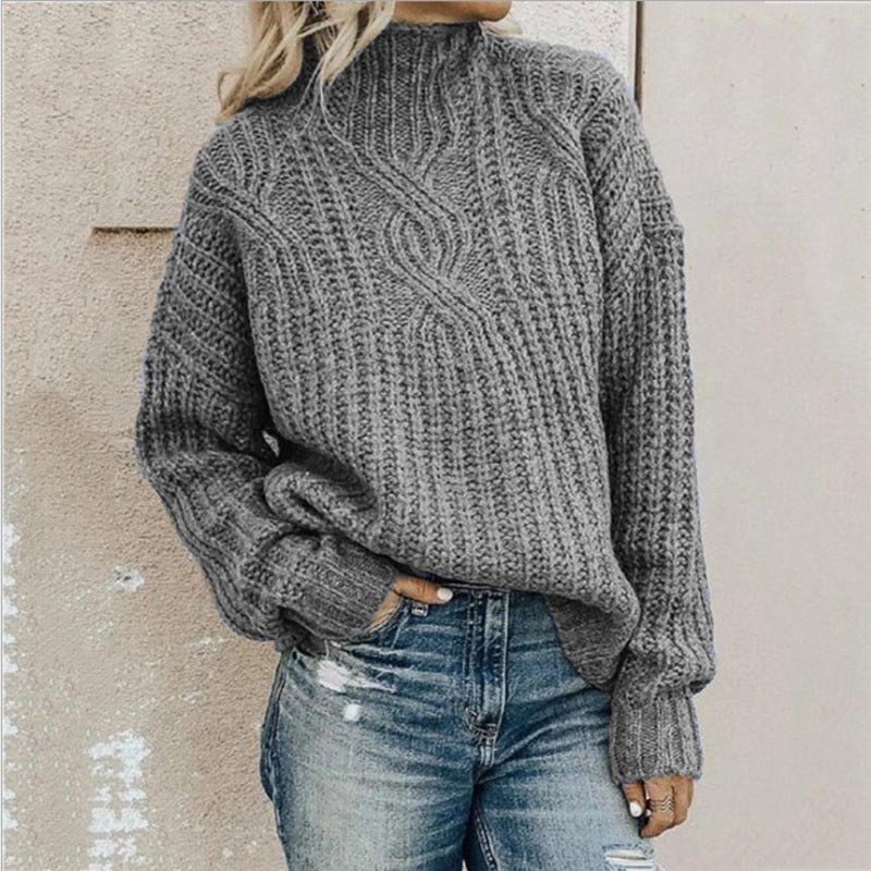 Cozy Oversized Cable Knit Women's Sweater