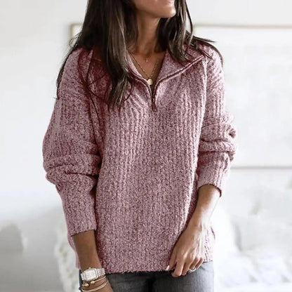 Cozy Womens Lightweight Sweater - Casual Fall Pullover - Luxicro