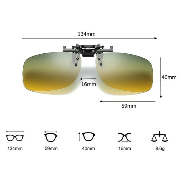 Polarized Car Clip On Shades