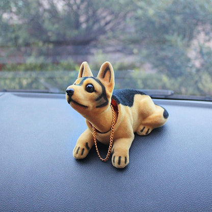 Fun Car Dog Bobble Head Decoration