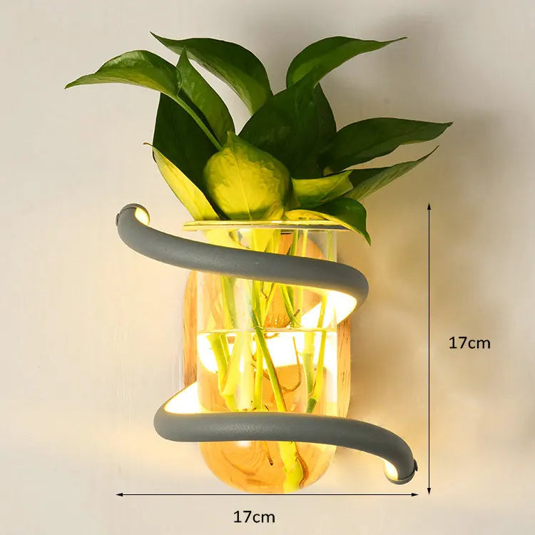 Natural Wooden Exterior Wall Light Fixture