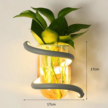 Natural Wooden Exterior Wall Light Fixture