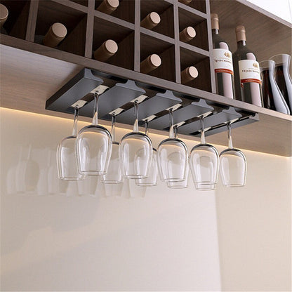 Compact Wall Mounted Glass Storage Rack