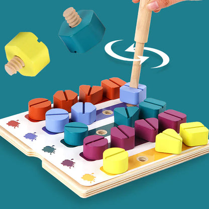 Colorful Wooden Shape Sorting Game