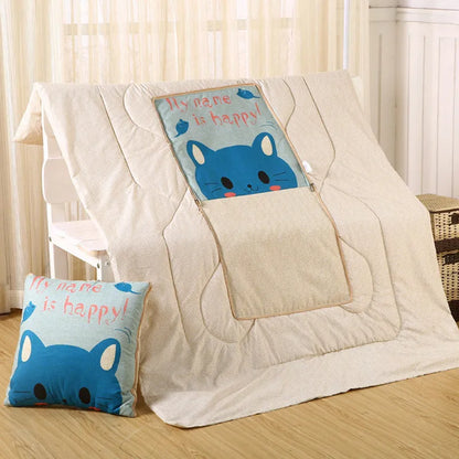 Cozy Plush Reversible Blanket Set