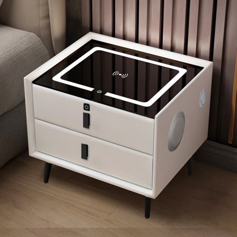 Portable Wireless Charging Nightstand Speaker Dock - Luxicro