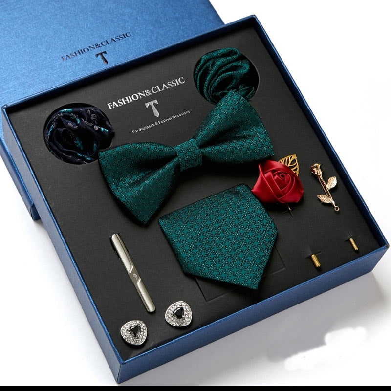 Luxury Silk Necktie Gift Box Set