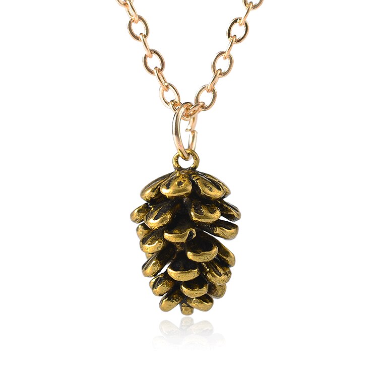 Rustic Woodland Pinecone Vintage Necklace - Luxicro