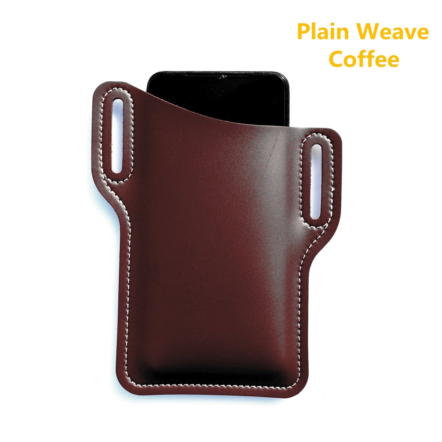 Retro Brown Leather Phone Holster