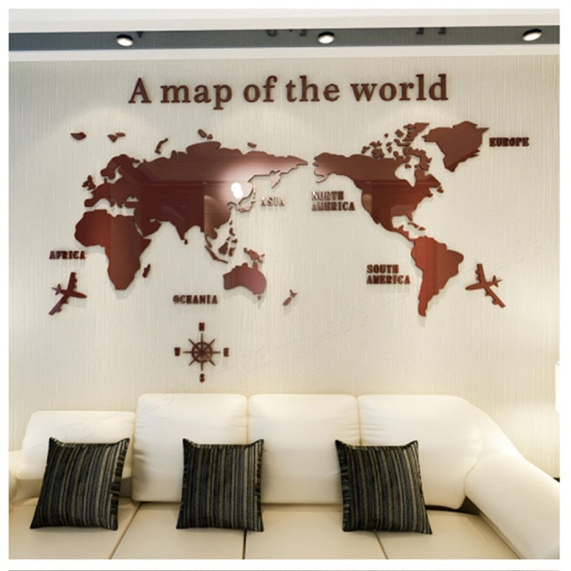 Big World Wall Map Sticker