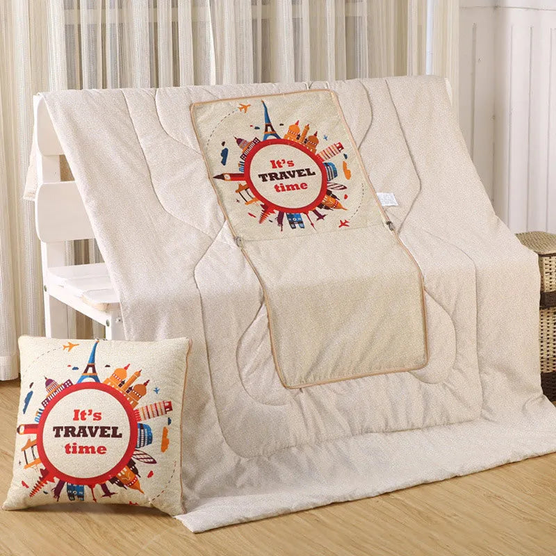 Cozy Plush Reversible Blanket Set